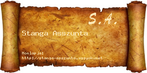 Stanga Asszunta névjegykártya